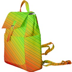 Orange Green Gradient Hunter Buckle Everyday Backpack by Dutashop