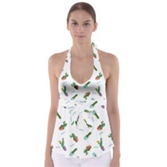 Cacti In Pots Babydoll Tankini Top by SychEva