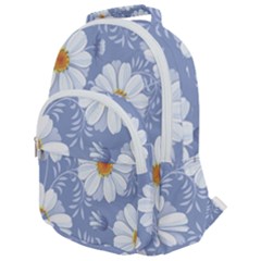 Chamomile Flowers Rounded Multi Pocket Backpack by goljakoff