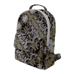 Vintage Ornate Interlace Pattern Flap Pocket Backpack (large) by dflcprintsclothing