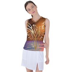 Pheonix Rising Women s Sleeveless Sports Top by icarusismartdesigns