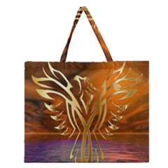 Pheonix Rising Zipper Large Tote Bag by icarusismartdesigns