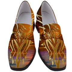 Pheonix Rising Women s Chunky Heel Loafers by icarusismartdesigns