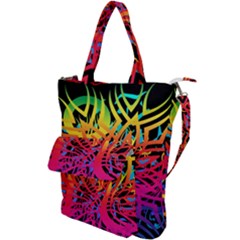 Abstract Jungle Shoulder Tote Bag by icarusismartdesigns