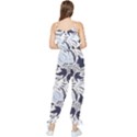 Folk floral pattern. Flowers print. Sleeveless Tie Ankle Jumpsuit View2