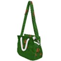 Lady Cartoon Love Her Tulips In Peace Rope Handles Shoulder Strap Bag View1