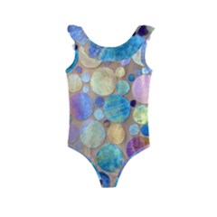 Tiles Cbdoilprincess Eb49aa06-f1b9-412e-836d-30c28dd8f7d9 Kids  Frill Swimsuit by CBDOilPrincess1