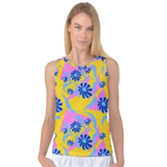 Folk Floral Pattern  Abstract Flowers Print  Seamless Pattern Women s Basketball Tank Top by Eskimos