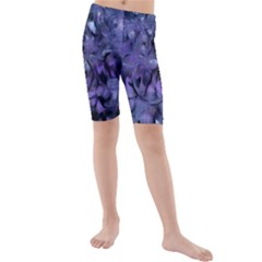 Carbonated Lilacs Kids  Mid Length Swim Shorts by MRNStudios