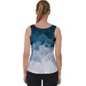 Blue sea waves Velvet Tank Top View2