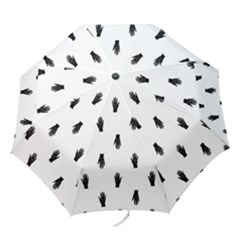 Vampire Hand Motif Graphic Print Pattern Folding Umbrellas by dflcprintsclothing