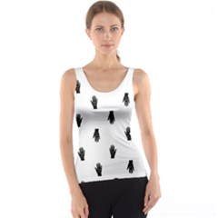 Vampire Hand Motif Graphic Print Pattern Tank Top by dflcprintsclothing