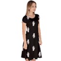 Vampire Hand Motif Graphic Print Pattern 2 Classic Short Sleeve Dress View3