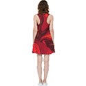 Red Vivid Marble Pattern 15 Inside Out Racerback Dress View2