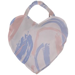 Marble Stains  Giant Heart Shaped Tote by Sobalvarro