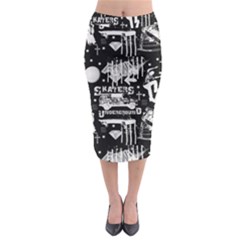 Skater-underground2 Midi Pencil Skirt by PollyParadise