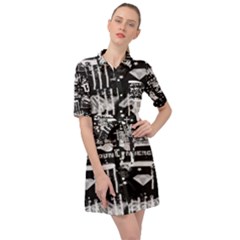 Skater-underground2 Belted Shirt Dress by PollyParadise