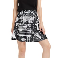 Skater-underground2 Waistband Skirt by PollyParadise