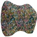 Multicolored Watercolor Stones Velour Head Support Cushion View3