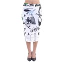 Skaterunderground Velvet Midi Pencil Skirt View1