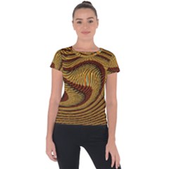 Golden Sands Short Sleeve Sports Top  by LW41021