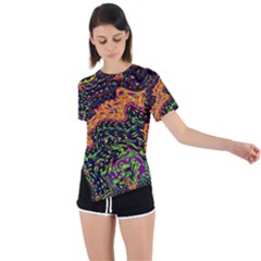 Goghwave Asymmetrical Short Sleeve Sports Tee by LW41021