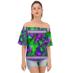 Feathery Winds Off Shoulder Short Sleeve Top by LW41021