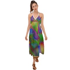 Prisma Colors Halter Tie Back Dress  by LW41021