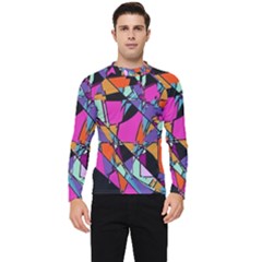 Abstract Men s Long Sleeve Rash Guard by LW41021