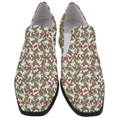 Multicolored Texture Print Pattern Women Slip On Heel Loafers by dflcprintsclothing