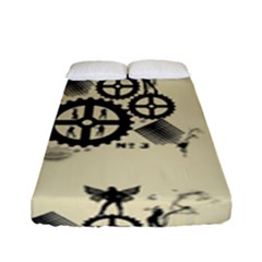 Angels Fitted Sheet (full/ Double Size) by PollyParadise