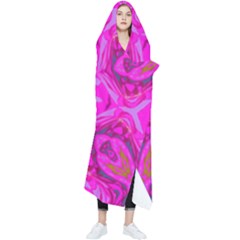 Purple Flower 2 Wearable Blanket by LW323