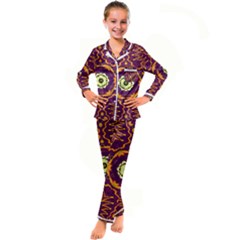 Tropical Twist Kid s Satin Long Sleeve Pajamas Set by LW323