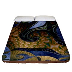 Ancient Seas Fitted Sheet (california King Size) by LW323