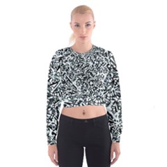 Beyond Abstract Cropped Sweatshirt by LW323