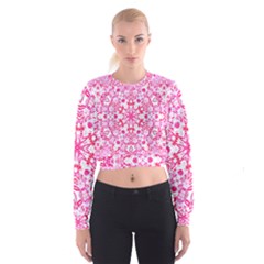 Pink Petals Cropped Sweatshirt by LW323