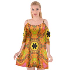 Sassafras Cutout Spaghetti Strap Chiffon Dress by LW323