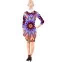 Passion Flower Quarter Sleeve Hood Bodycon Dress View2