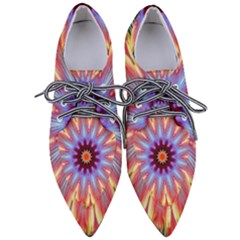 Passion Flower Pointed Oxford Shoes by LW323