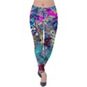 Exotic Flowers in Vase Velvet Leggings View1