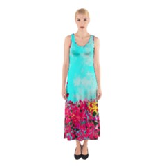 Flowers Sleeveless Maxi Dress by LW323