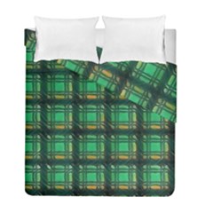 Green Clover Duvet Cover Double Side (full/ Double Size) by LW323