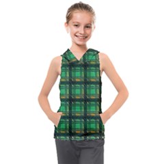 Green Clover Kids  Sleeveless Hoodie by LW323