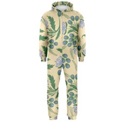 Folk Floral Pattern  Abstract Flowers Surface Design  Seamless Pattern Hooded Jumpsuit (men)  by Eskimos