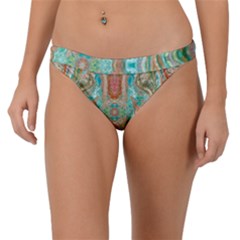 Emerald Marbling Band Bikini Bottom by kaleidomarblingart