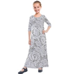 Lacy Kids  Quarter Sleeve Maxi Dress by LW323