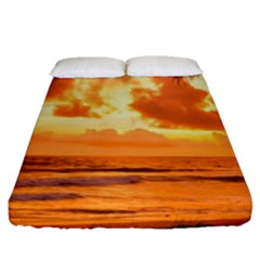 Sunset Beauty Fitted Sheet (queen Size) by LW323