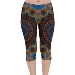 Victory Velvet Capri Leggings  by LW323