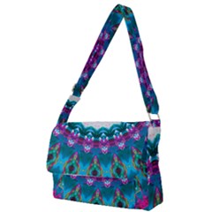 Peacock Full Print Messenger Bag (s) by LW323