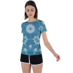 Softpetals Back Circle Cutout Sports Tee by LW323